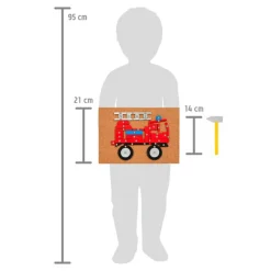 Trælegetøj|Kreativ Leg<small foot Hammer & søm bræt - Køretøjer