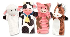 Sprog & Leg|Tumlinge Legetøj<Melissa & Doug Hånddukker - Bondegårdsdyr, 4 stk.