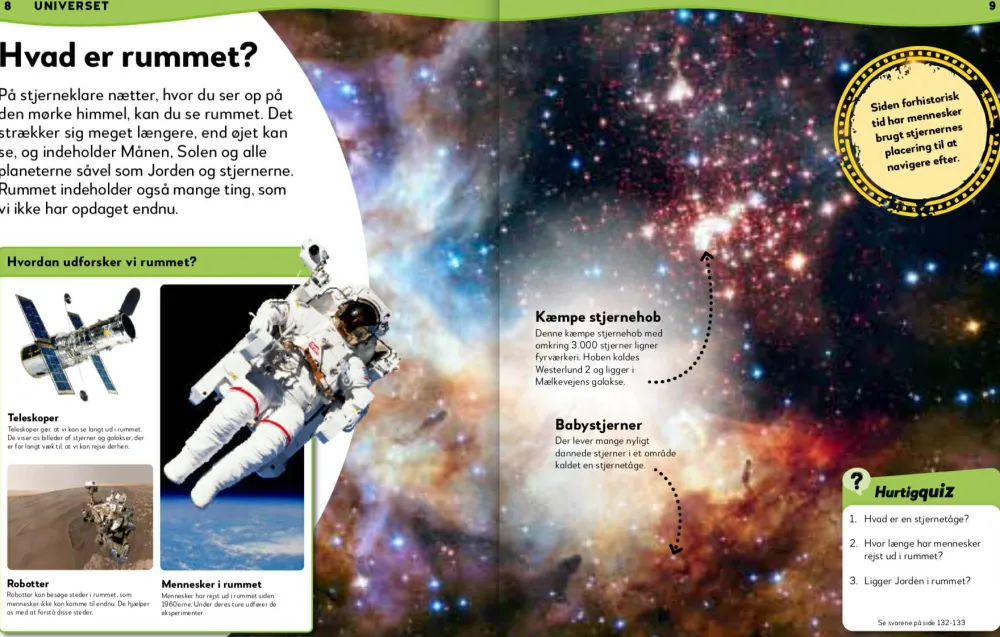 Fagbøger|Astronomi< Hvad ved du om rummet?
