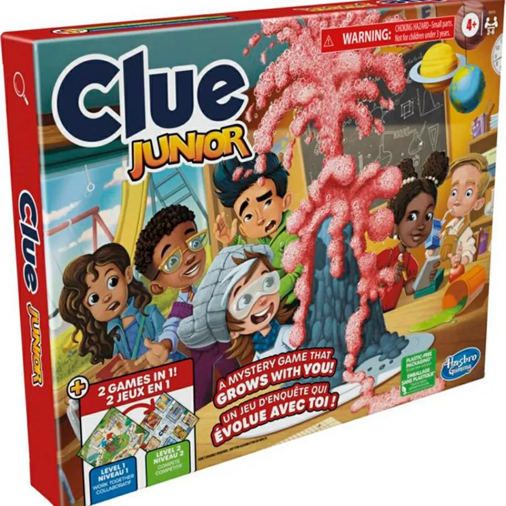 Spil< 2-i-1 brætspil - Clue Junior