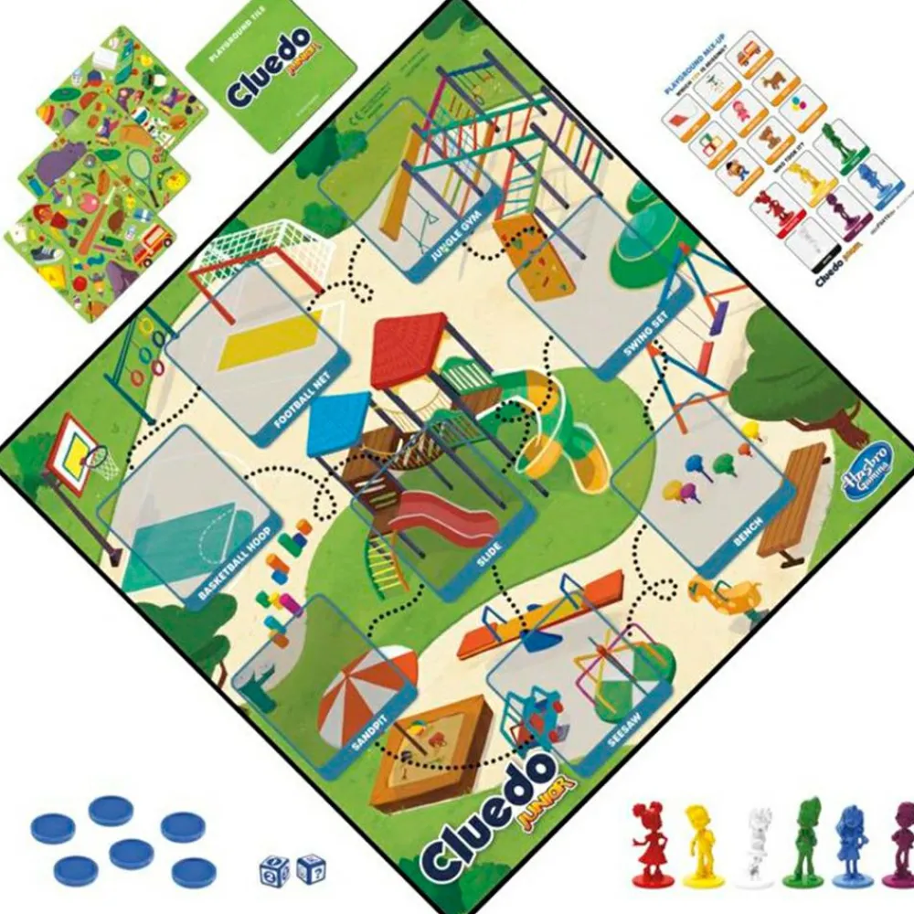 Spil< 2-i-1 brætspil - Clue Junior