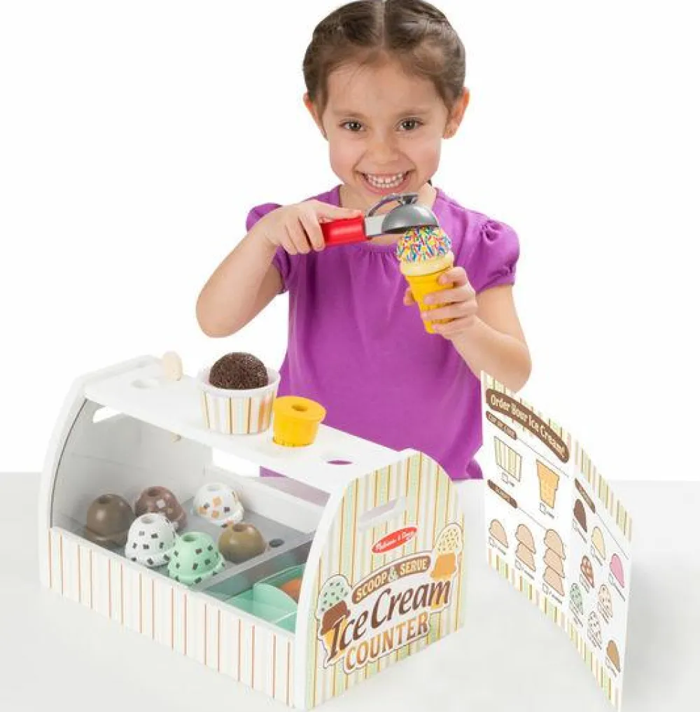 Legekøkken & Legemad<Melissa & Doug Iscafé i træ