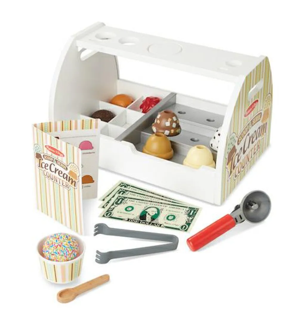 Legekøkken & Legemad<Melissa & Doug Iscafé i træ