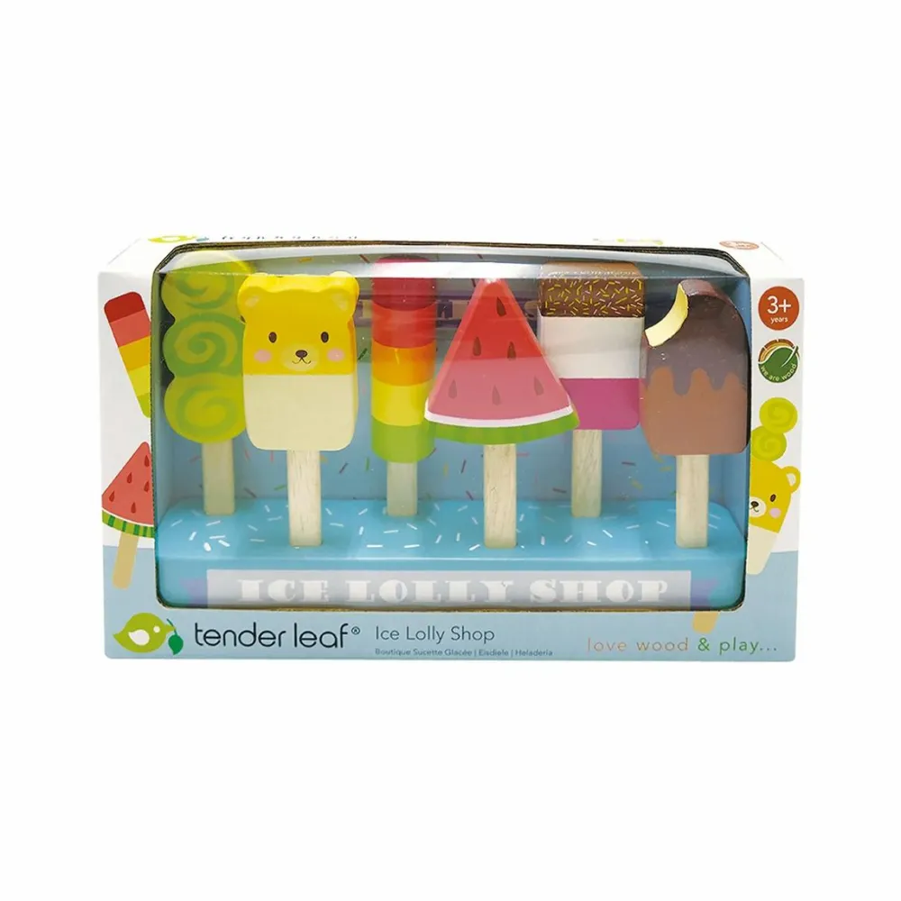 Rolleleg|Legekøkken & Legemad<Tender Leaf Ispinde med holder, 6 stk