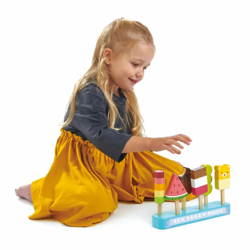 Rolleleg|Legekøkken & Legemad<Tender Leaf Ispinde med holder, 6 stk