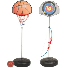 Udeleg|Sportslegetøj & Gøgl<My Hood 2-i-1 stander m. basketkurv og bueskydning