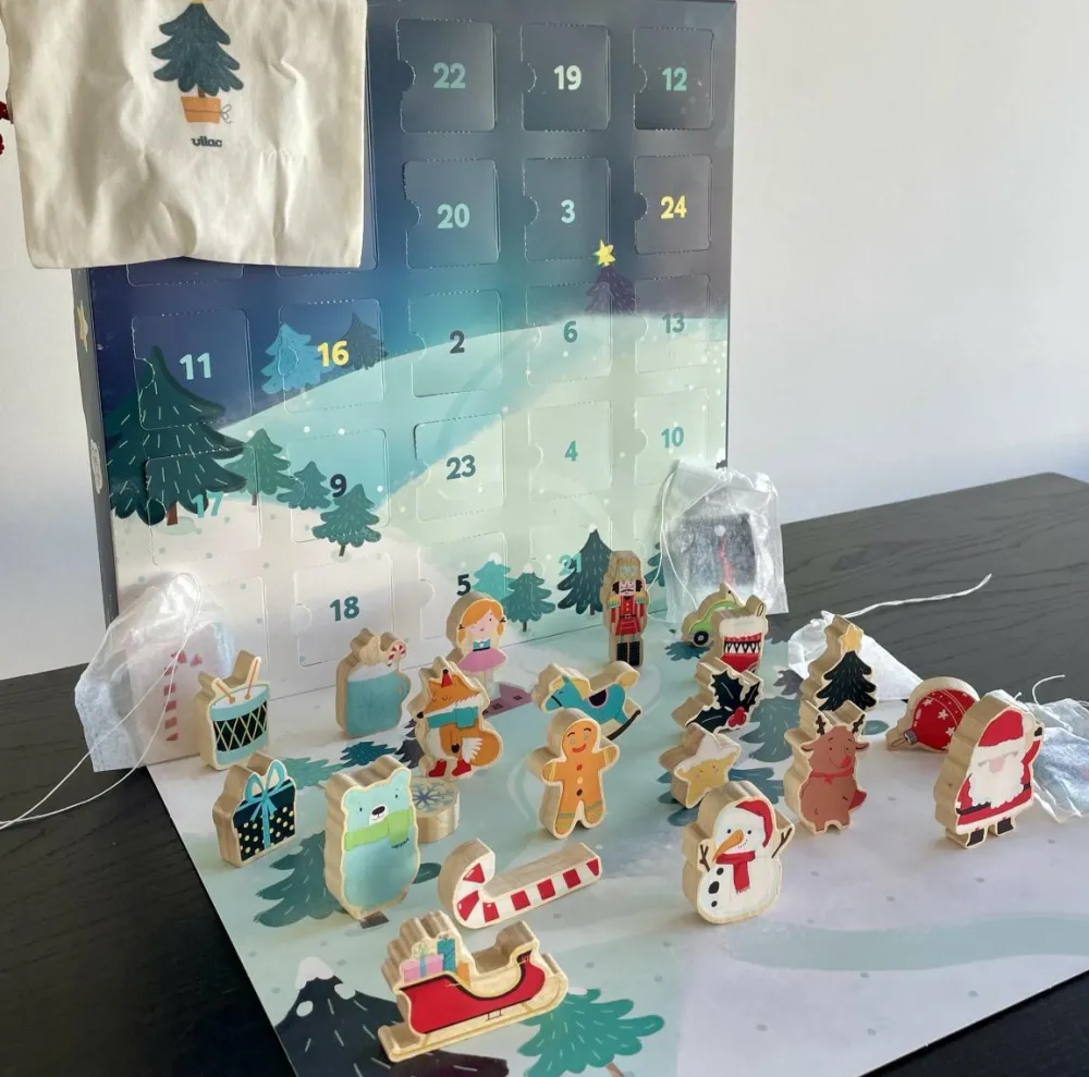 Jul<Vilac Julekalender - Føl & Find