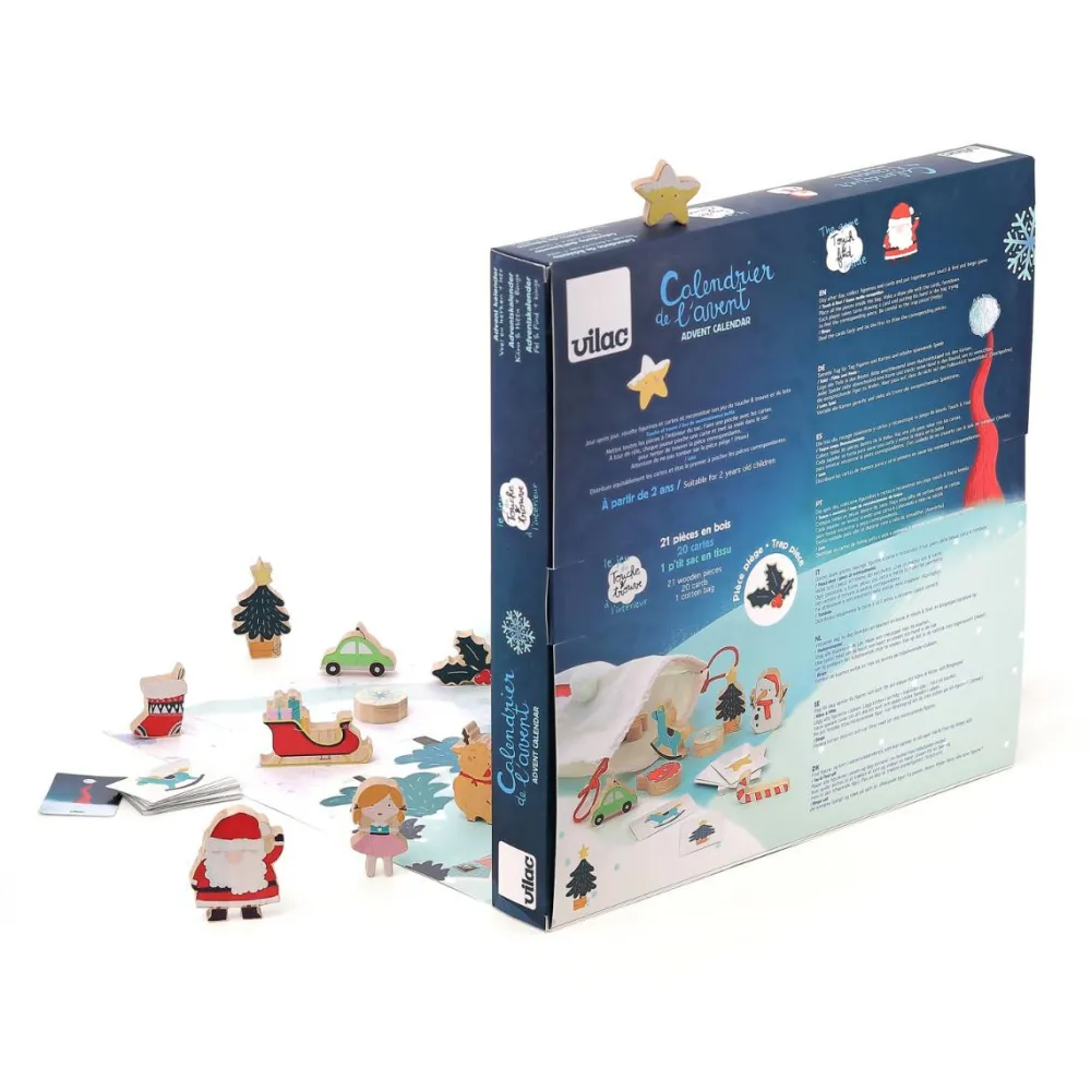 Jul<Vilac Julekalender - Føl & Find