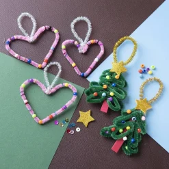 Jul<Creativ Company Julepose - Julehjerter & juletræer