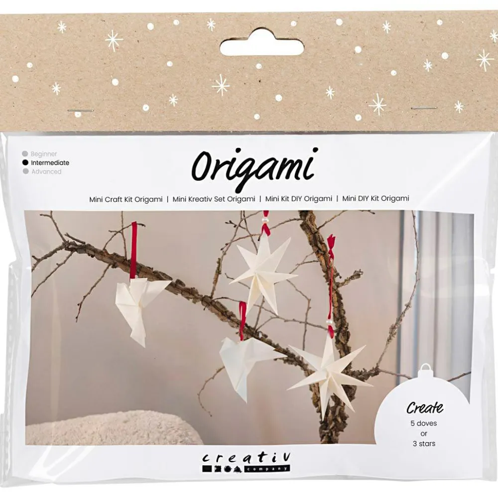 Jul<Creativ Company Julepose - Julepynt af origami