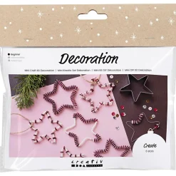 Jul<Creativ Company Julepose - Julestjerner m. perler & pailetter