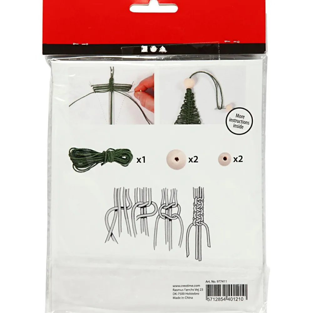 Jul<Creativ Company Julepose - Macramé juletræer
