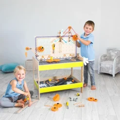 Stem Læringslegetøj|Eksperimenter<Beleduc Junior Opfinder - Værktøjsbænk (Institutionsegnet)