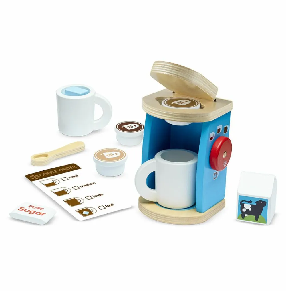 Legekøkken & Legemad<Melissa & Doug Kaffemaskine m. kapsler
