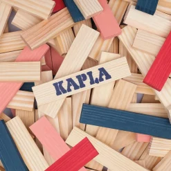 Trælegetøj|Montessori<KAPLA klodser - Blå/Rød/Pink, 120 stk