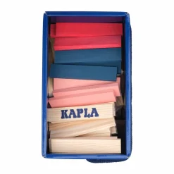 Trælegetøj|Montessori<KAPLA klodser - Blå/Rød/Pink, 120 stk