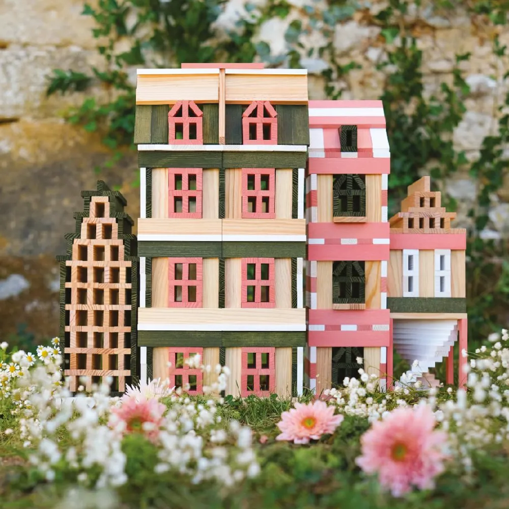 Trælegetøj|Montessori<KAPLA klodser - Forår, 200 stk