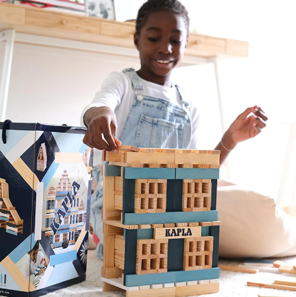 Trælegetøj|Montessori<KAPLA klodser - Vinter, 200 stk
