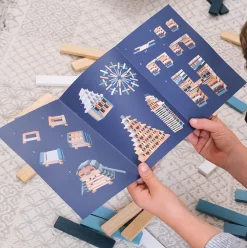 Trælegetøj|Montessori<KAPLA klodser - Vinter, 200 stk