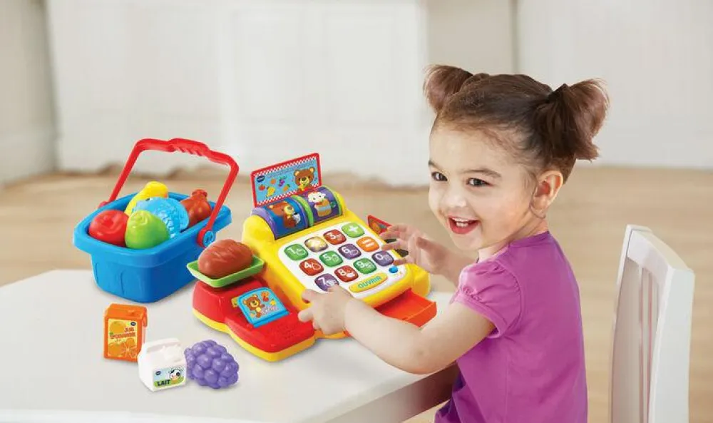 Sprog & Leg|Rolleleg<vtech Kasseapparat med lyd og lys