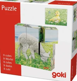 Puslespil<goki Klodspuslespil - Bondegårdsdyr, 9 klodser