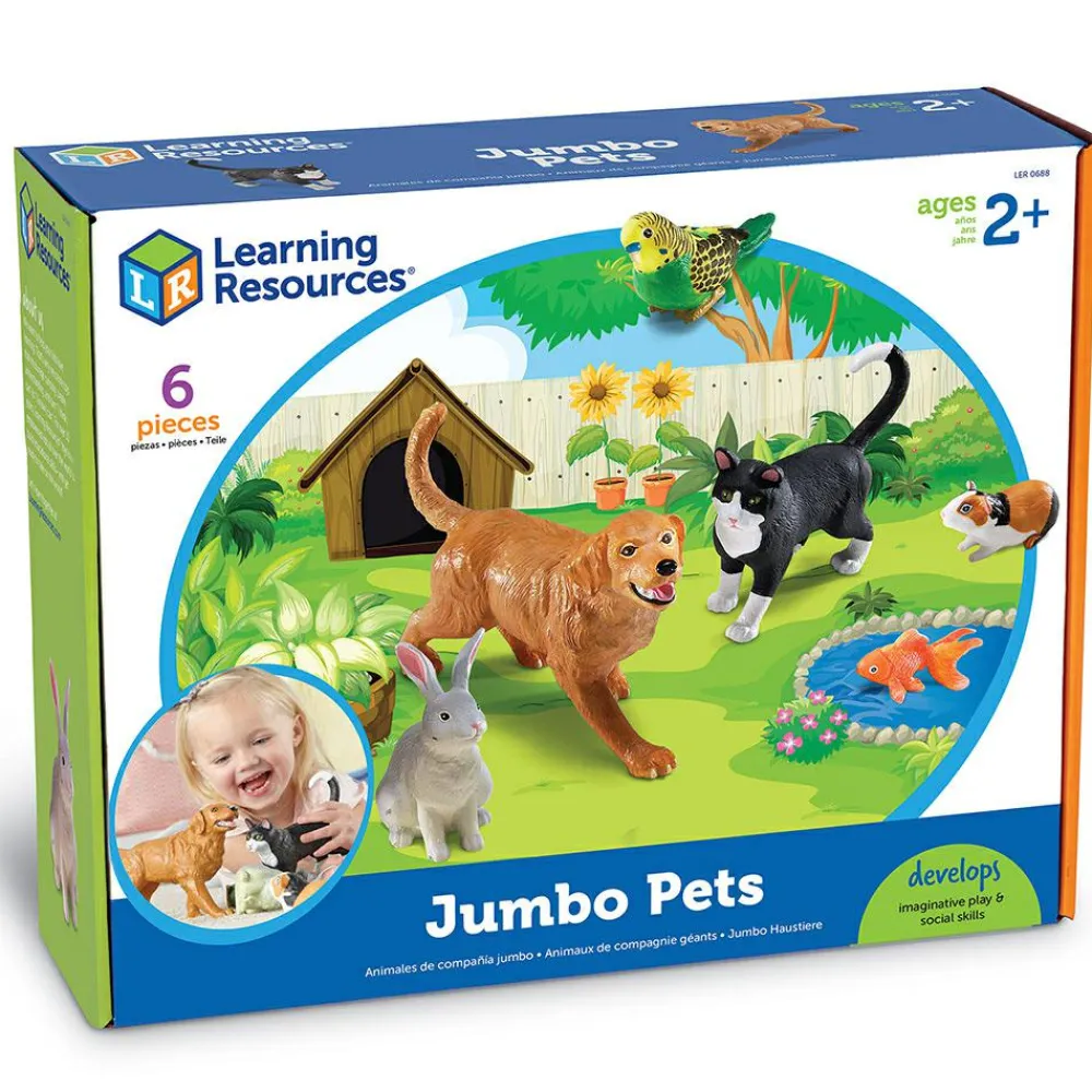 Tumlinge Legetøj|Dyrefigurer<Learning Resources Kæmpe kæledyr, 6 stk