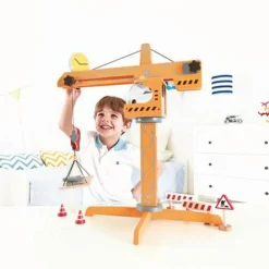 Dukkehus & Legesæt<Hape Kran i træ, stor