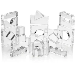 Montessori|Lysborde<tickit® Krystalformer - Transparent, 25 stk