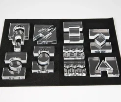 Montessori|Lysborde<tickit® Krystalformer - Transparent, 25 stk
