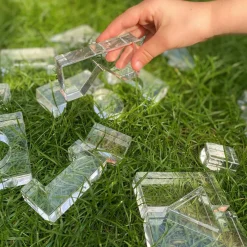 Montessori|Lysborde<tickit® Krystalformer - Transparent, 25 stk