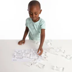 Montessori|Lysborde<tickit® Krystalformer - Transparent, 25 stk