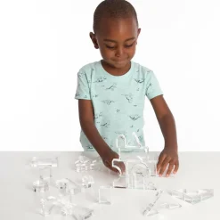 Montessori|Lysborde<tickit® Krystalformer - Transparent, 25 stk