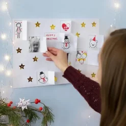 Jul|Tegne- & Malegrej<Creativ Company Lav selv julekalender (blank), 5 stk