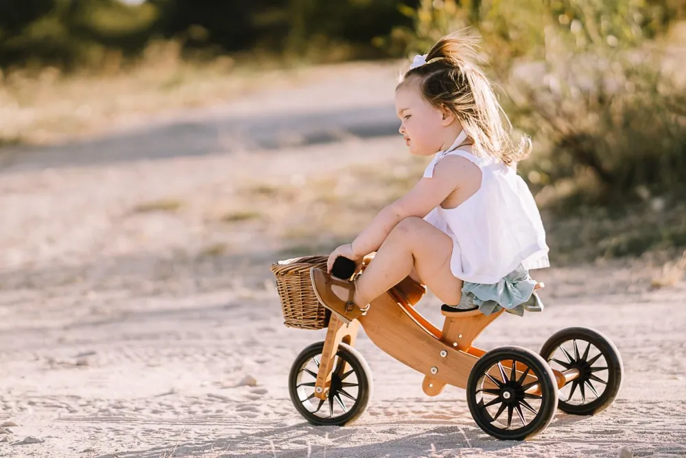 Løbecykler|Babylegetøj<Kinderfeets Løbecykel - Tiny Tot 2-i-1, Bambus