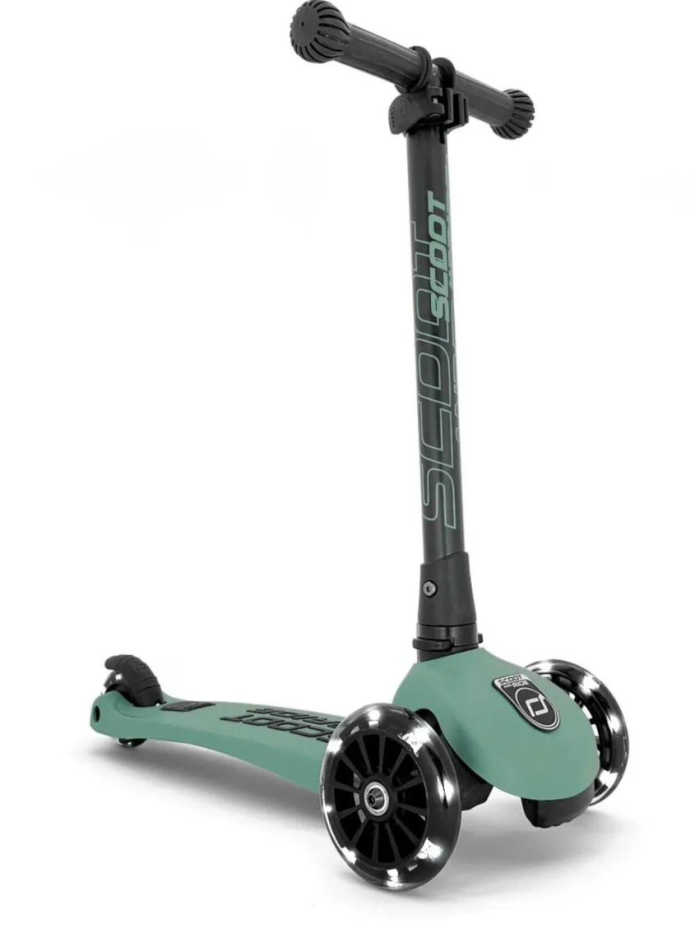 Løbehjul<Scoot & Ride Løbehjul - Highwaykick 3 m. LED, Forest