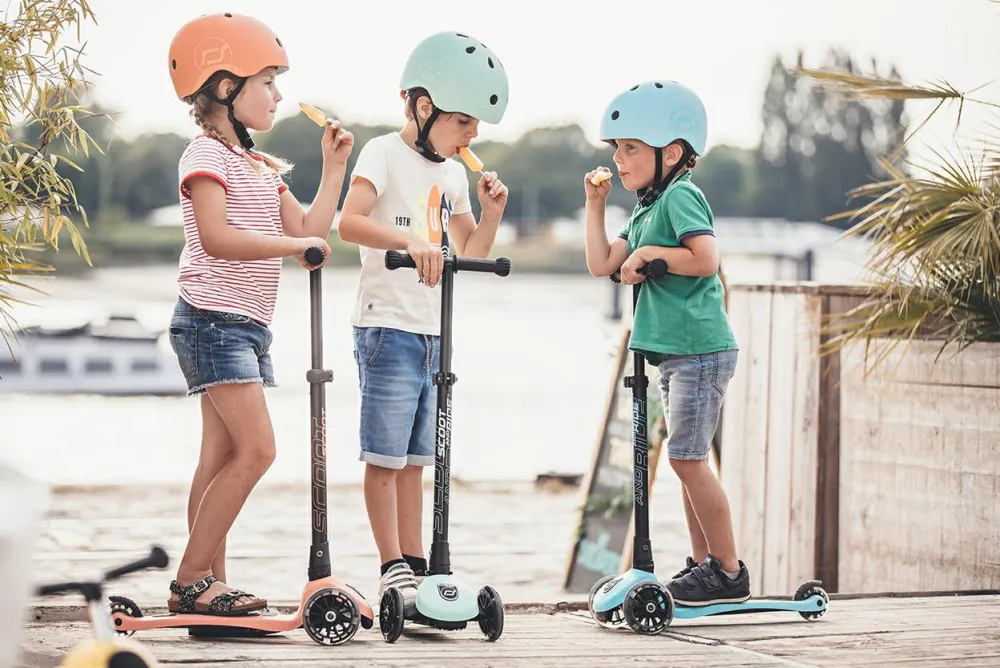 Løbehjul<Scoot & Ride Løbehjul - Highwaykick 3 m. LED, Peach