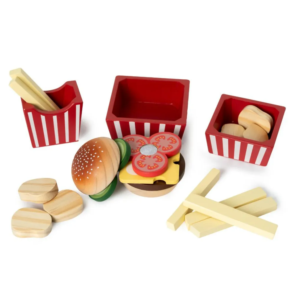 Tumlinge Legetøj|Legekøkken & Legemad<mamamemo Legemad - Burger menu