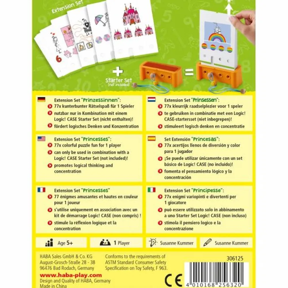 Montessori|Spil<Haba Logic! CASE tilbehør 5+ år - Prinsesser