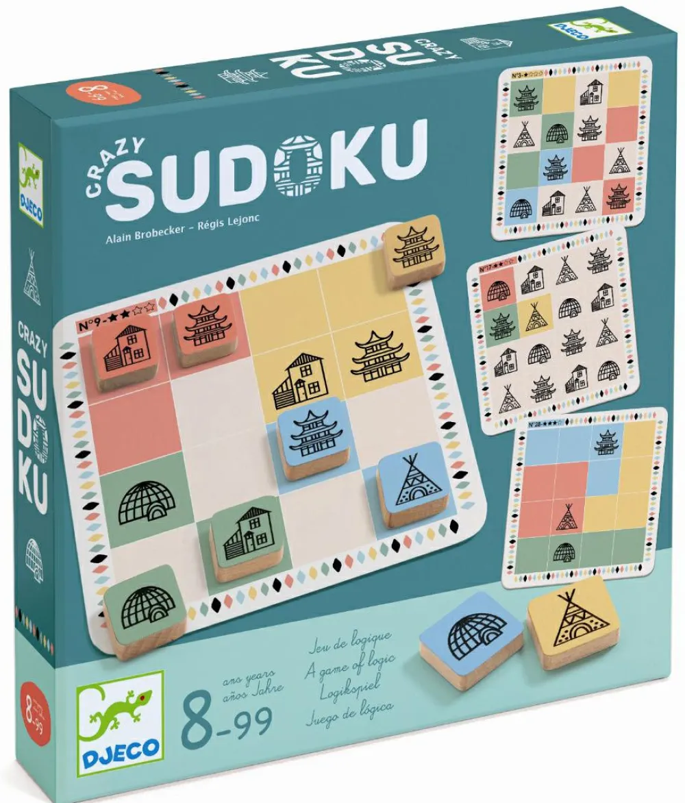 Logik & Talforståelse|Spil<Djeco Logikspil - Crazy Sudoku