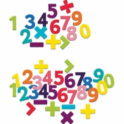 Skolesjov|Matematik & Leg<Vilac Magnettal- og symboler af træ, 58 dele