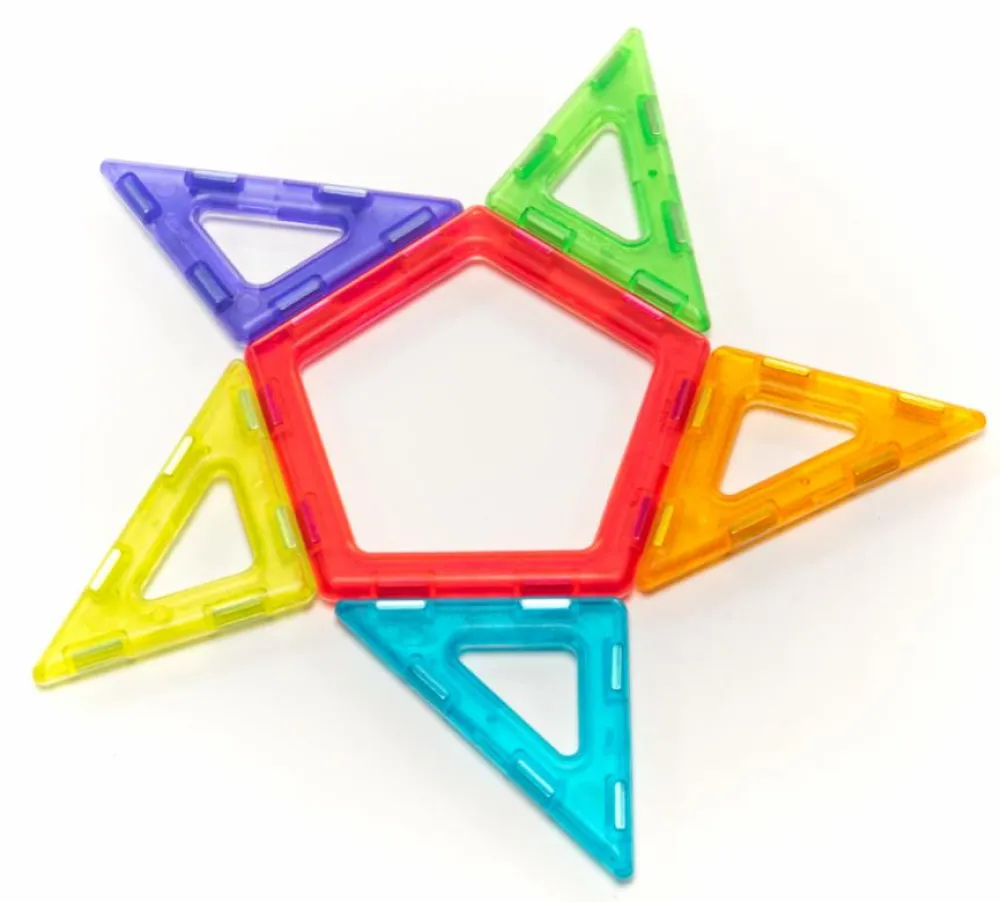 Skolesjov|Matematik & Leg<Polydron MAG | Transparent | 100 dele