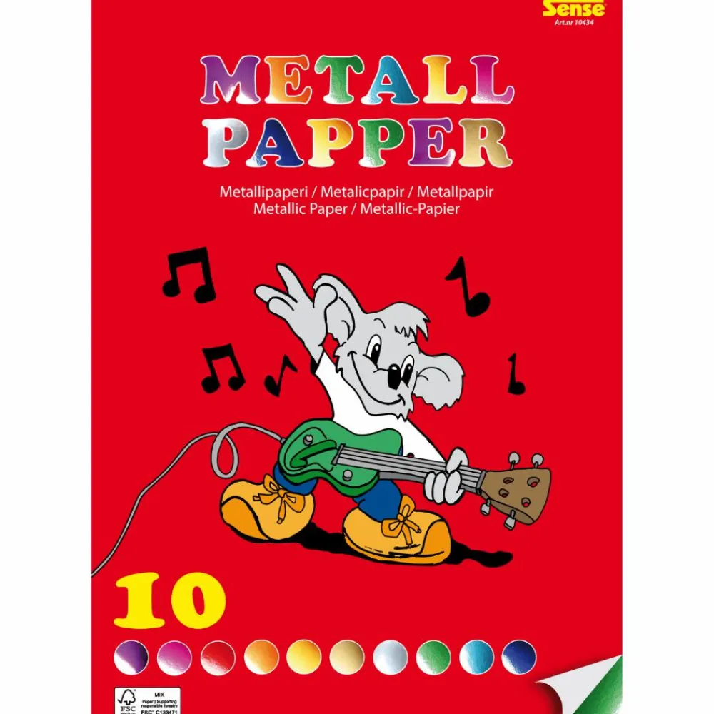Påske|Jul< Metalpapir A4 - 10 ark