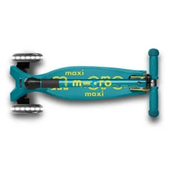 Løbehjul<Micro - Maxi Deluxe Foldbar LED, Petroleum