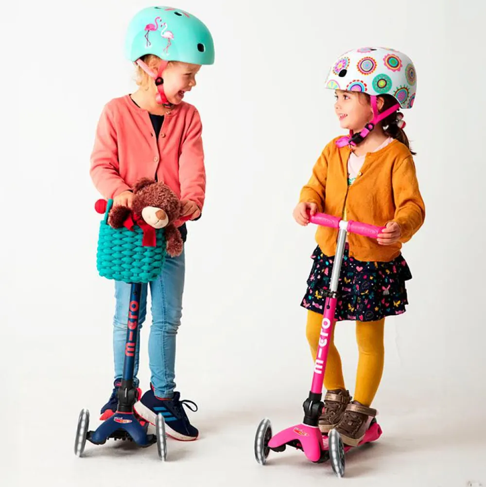 Løbehjul|Løbecykler<Micro - Mini Deluxe foldbar LED, Pink