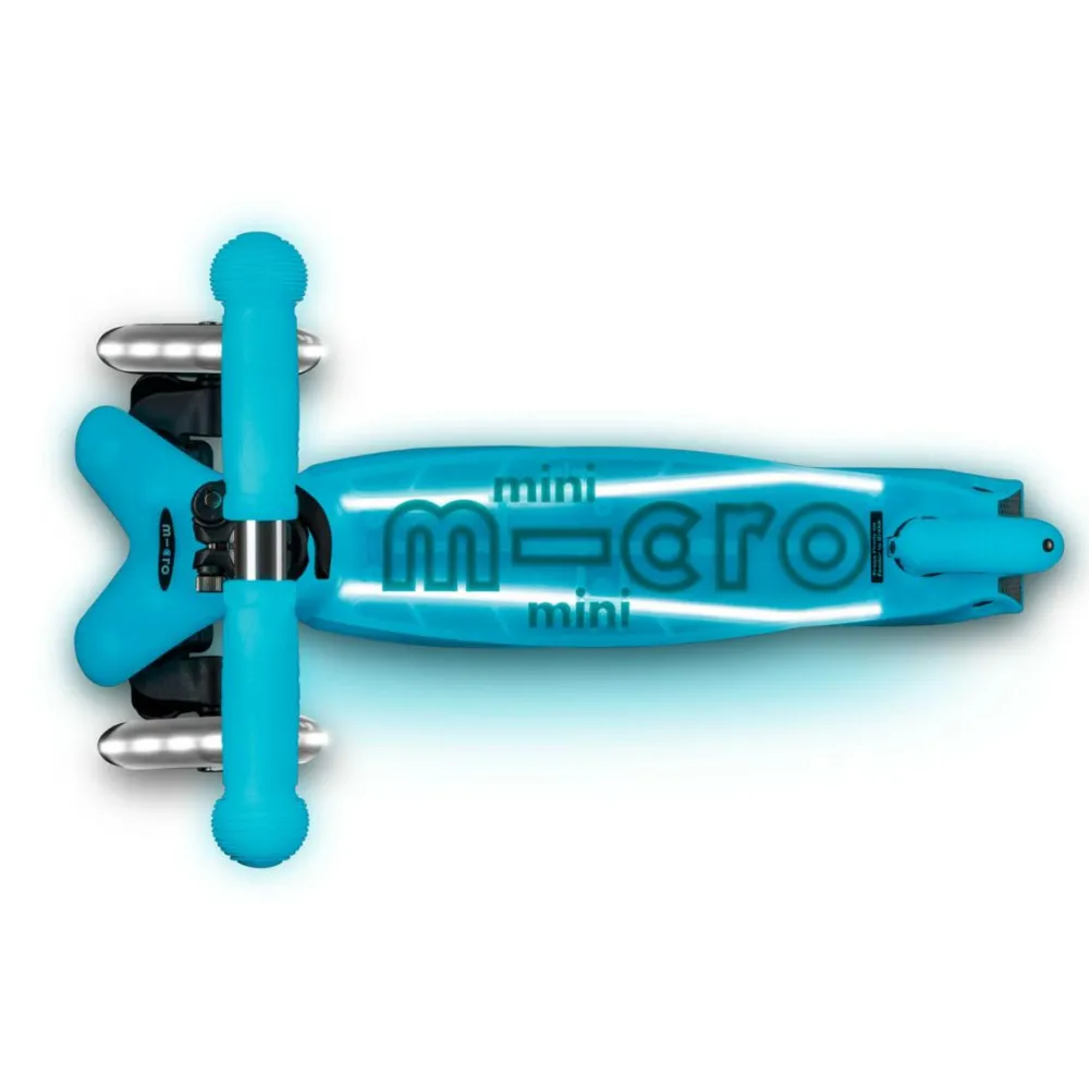 Løbehjul|Tumlinge Legetøj<Micro - Mini Deluxe Glow LED Plus, Aqua