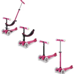 Løbehjul|Løbecykler<Micro - Mini2grow Deluxe Magic LED, Pink