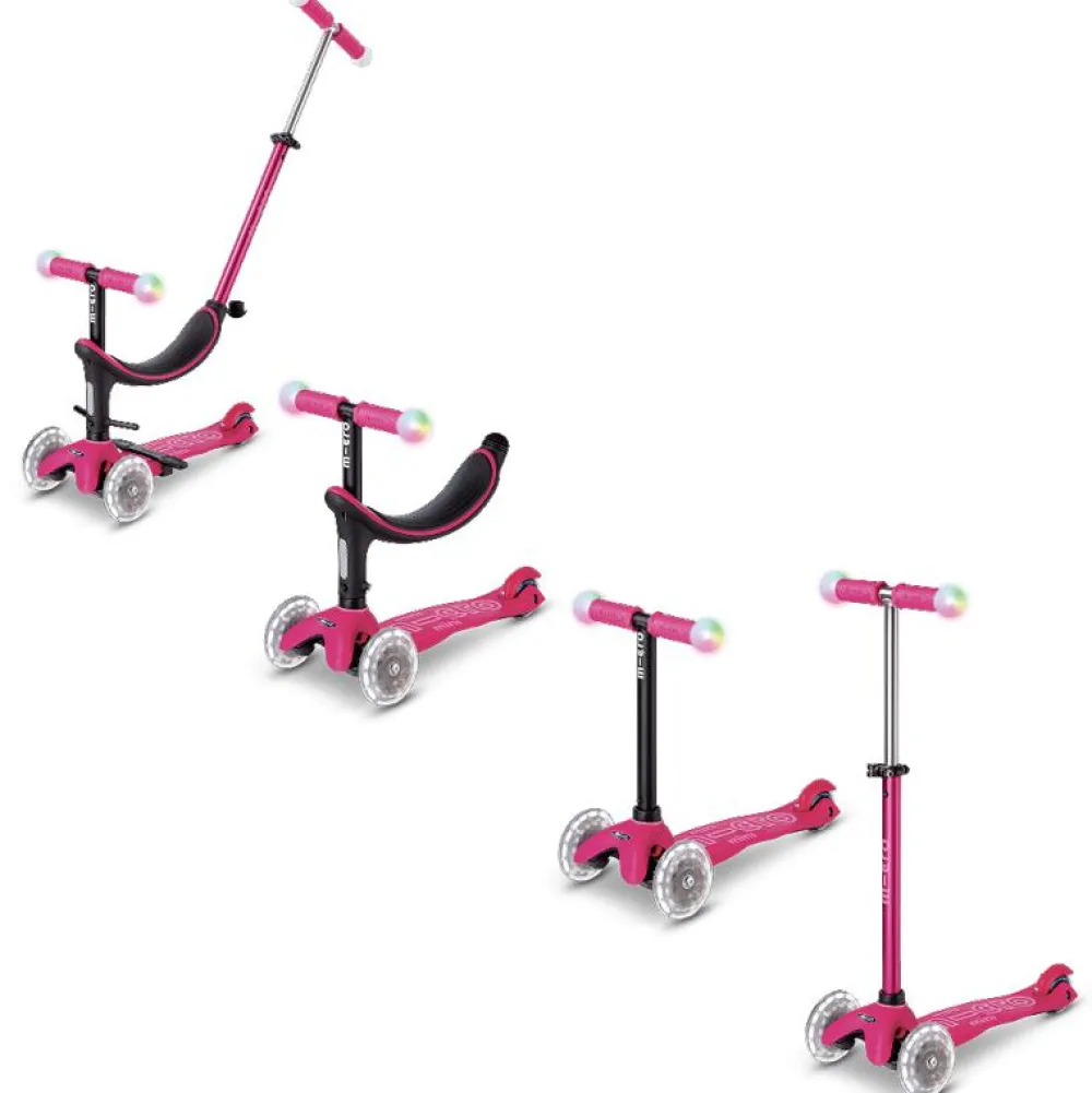 Løbehjul|Løbecykler<Micro - Mini2grow Deluxe Magic LED, Pink