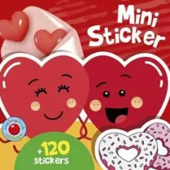 Tegne- & Malegrej|Tumlinge Legetøj<Forlaget Bolden Mini-stickers bog - Hjerter, 120+ stk