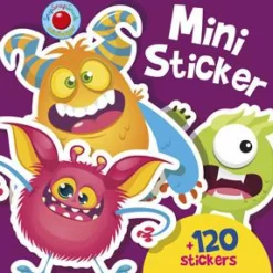 Tegne- & Malegrej|Tumlinge Legetøj<Forlaget Bolden Mini-stickers bog - Monstre, 120+ stk