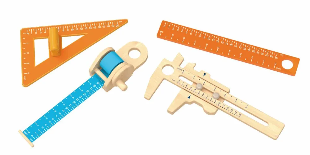 Rolleleg|Matematik & Leg<Beleduc Måleværktøj, 4 dele